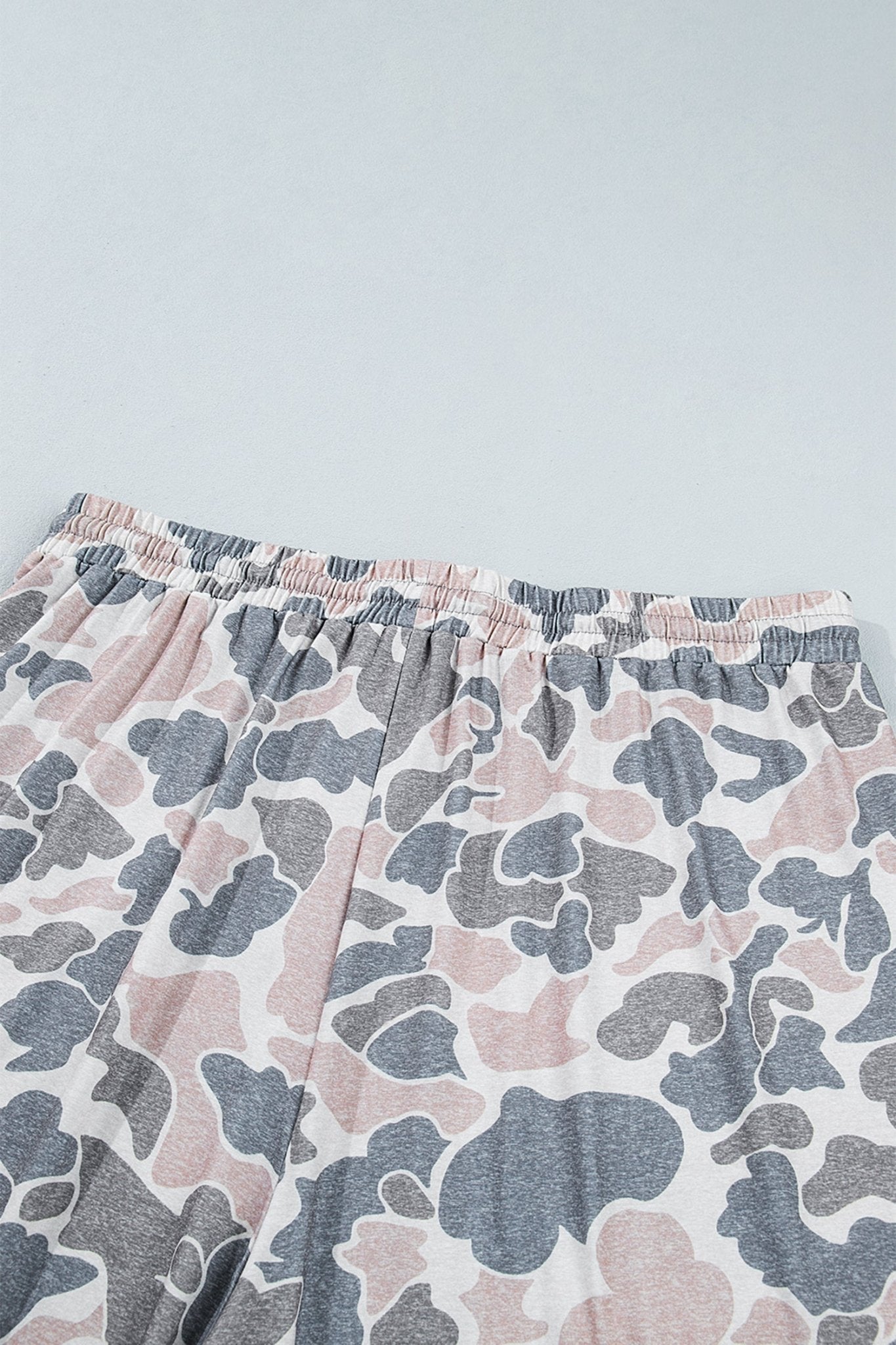 Khaki Camouflage Print Patch Pockets Ankle-Length Plus Size Pants - Kinfolk Customs LLC