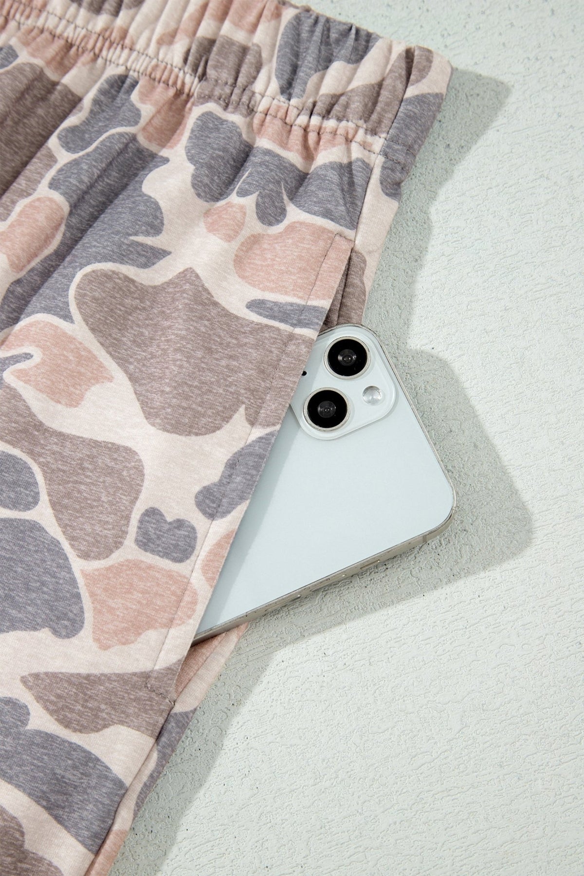 Multicolour Camouflage Print Long Sleeve Top Loose 2pcs Pants Set - Kinfolk Customs LLC